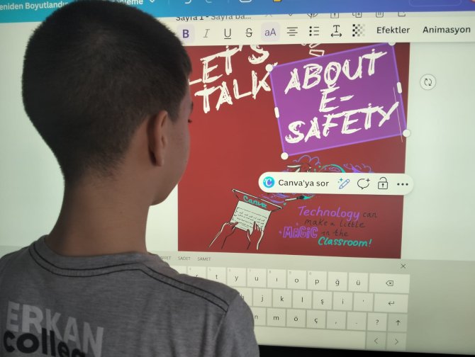 Social media post using Canva