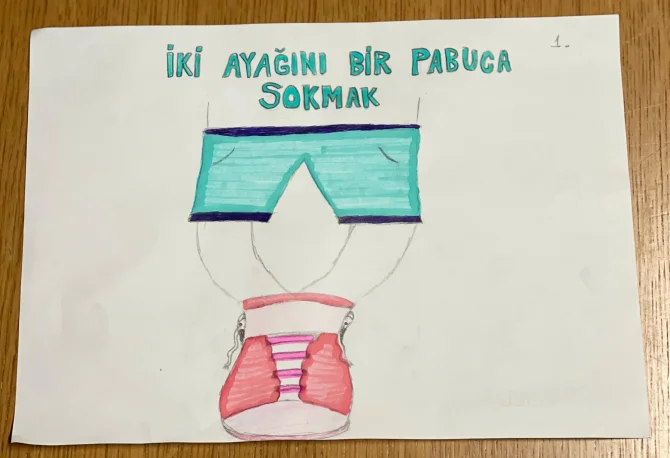 Dilimizin Zenginlikleri Projesi Kapsamında Atasözü ve Deyim Resimleme Okul  Sergisi.